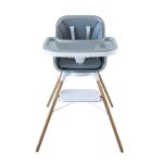 Baby Lunostep 360 Rotating Feeding High Chair - Grey