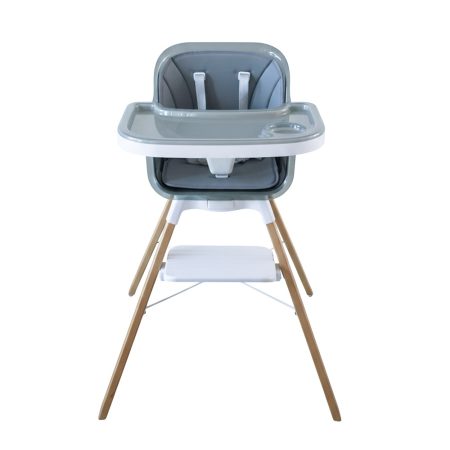Baby Lunostep 360 Rotating Feeding High Chair - Grey